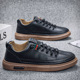 Men's shoes 2024 new spring and autumn season men's casual leather shoes Korean version trend versatile sports breathable men's board shoes