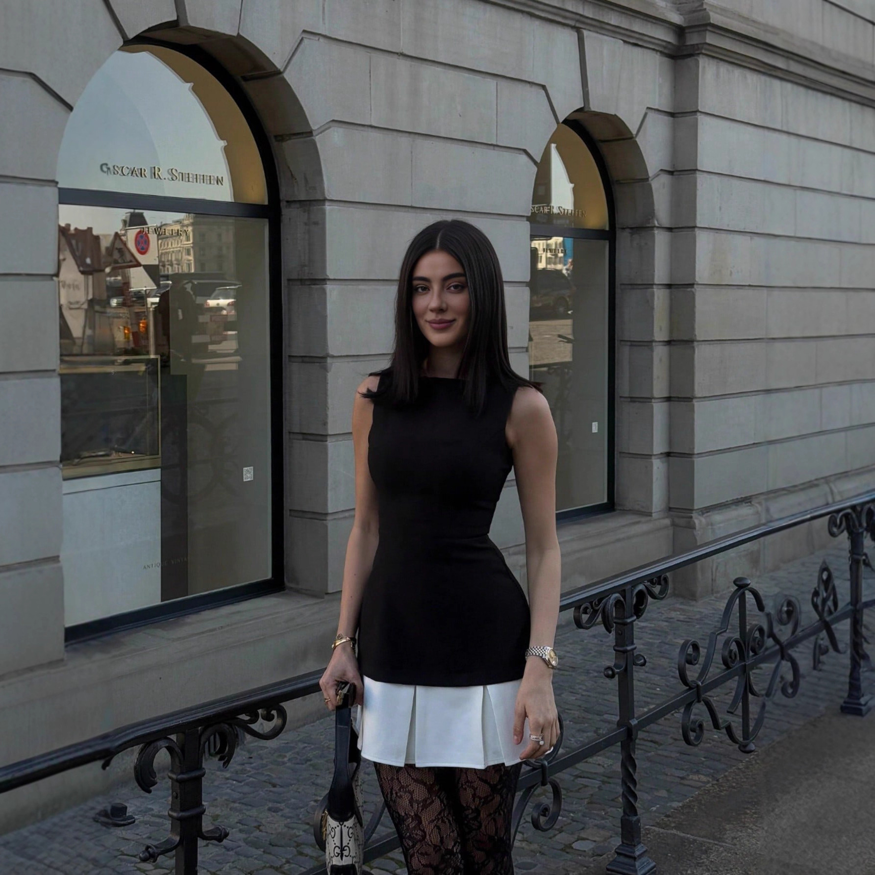 2024 New Wish Four Seasons Splicing Pleated Hem Sleeveless Dress Evening Party Personalized Vacation Skirt Independent Station Women's Clothing