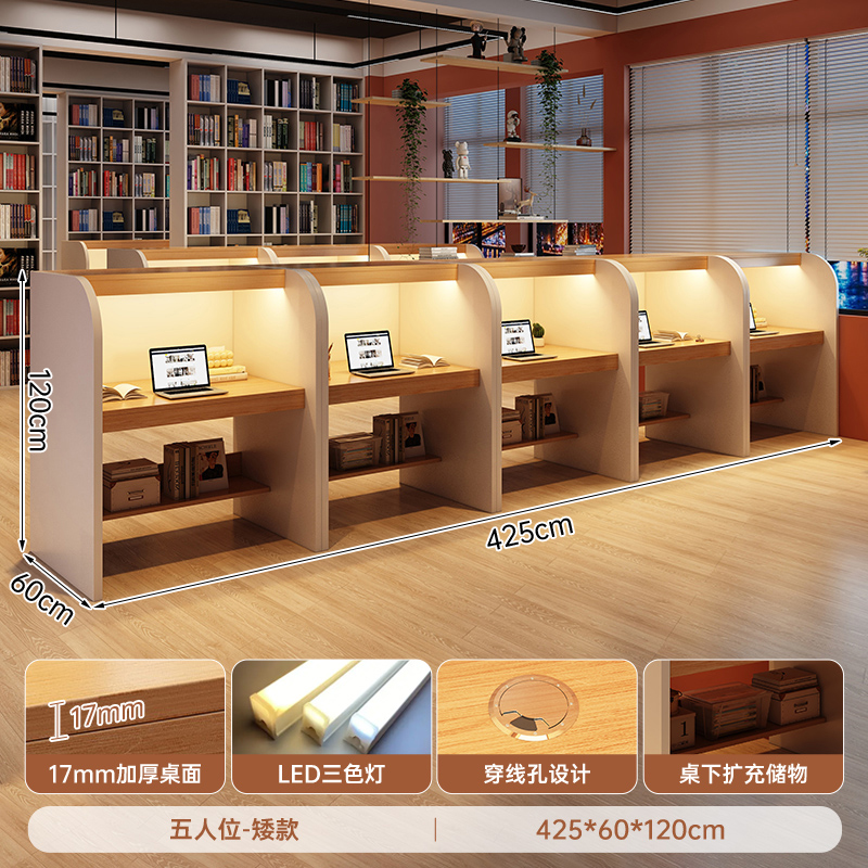 Mesa de estudio de autoestudio mesa de estudio de sala de estudio de autoestudio educación y capacitación mesa de tutoría partición cerrada computadora para estudiantes de posgrado