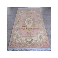 纯羊毛机织圆形仿手工中式地毯纯色走廊特价包邮