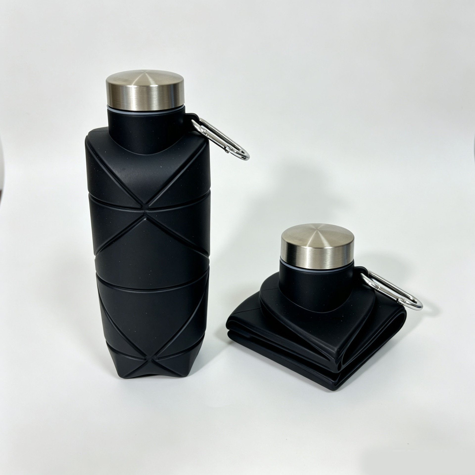 700ml de silicona hervidor plegable portátil taza de agua deportiva al aire libre gran capacidad a prueba de fugas botella de agua telescópica image 7