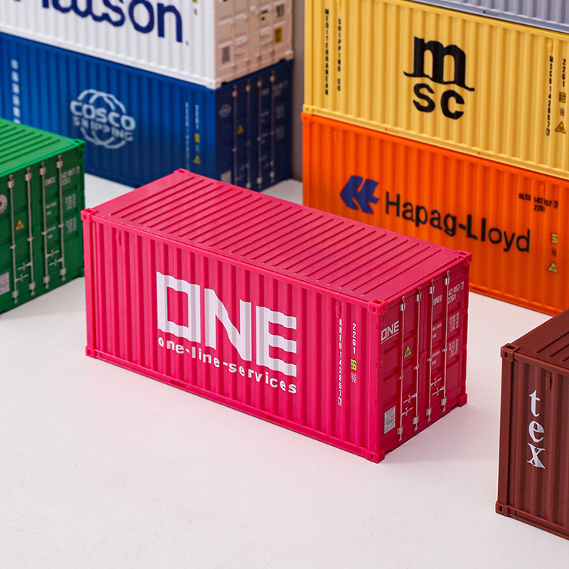 20 pies 1:30 decoración de modelo de contenedor plástico de simulación aniversario regalo de empresa se puede imprimir con texto de patrón