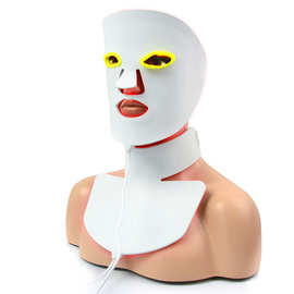 跨境led7色彩光硅胶美容面罩 光子嫩肤导入家用脸部面膜仪美容仪
