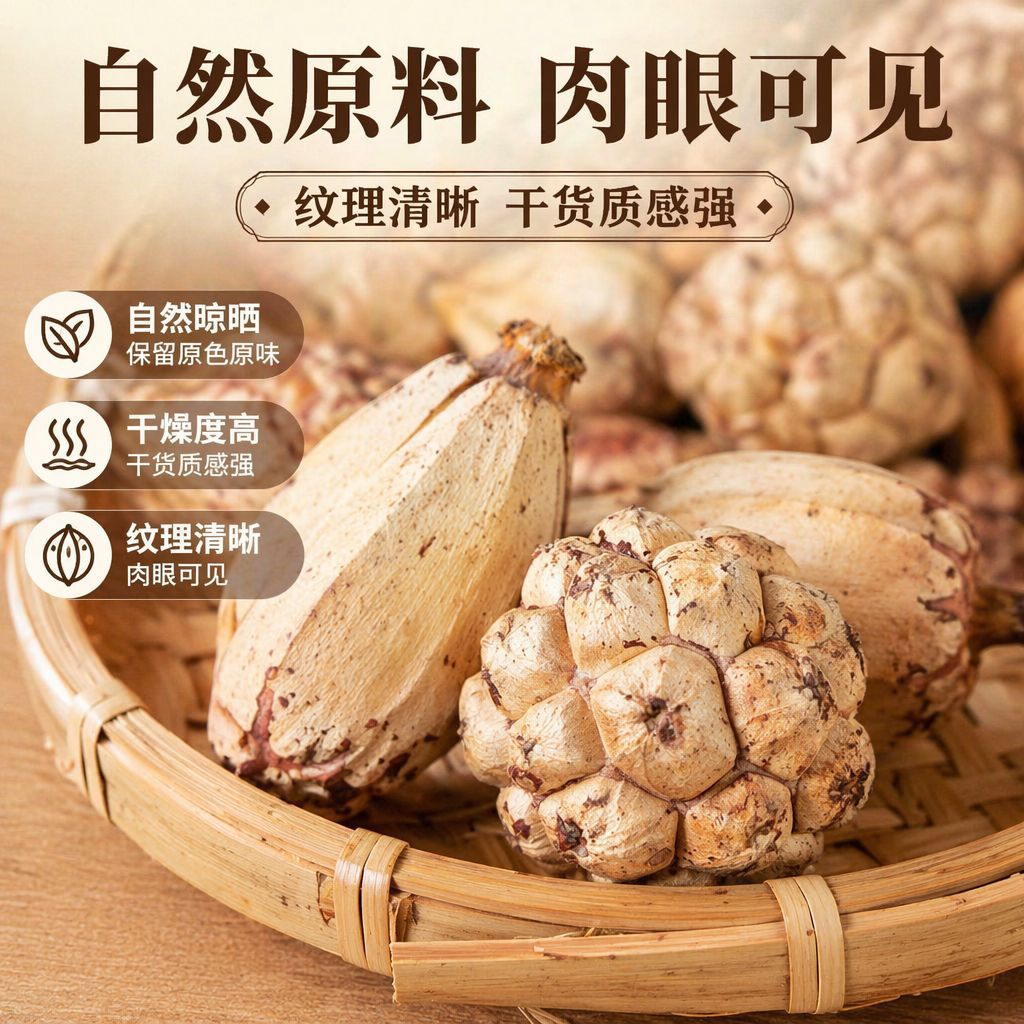 Shan Bo Luo (Pandanus tectorius) Dried Wild Pineapple Seeds — Hainan Food Herb for Cooking quality and texture