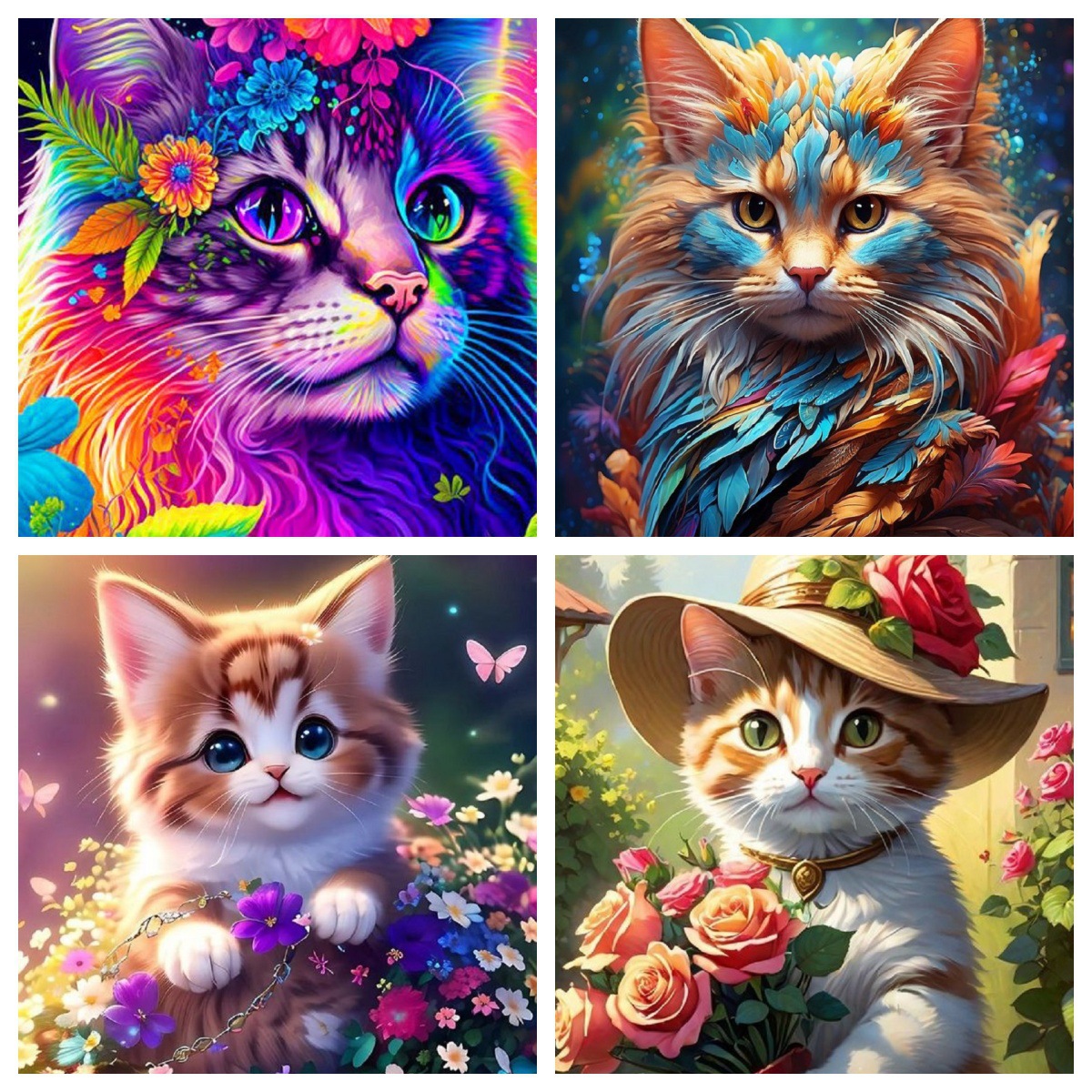 Diamante 5D dibujo de mano full diameters diy pegatinas de cristal animal pegatinas de pintura decorativa personalizada gemas de diamante al por mayor