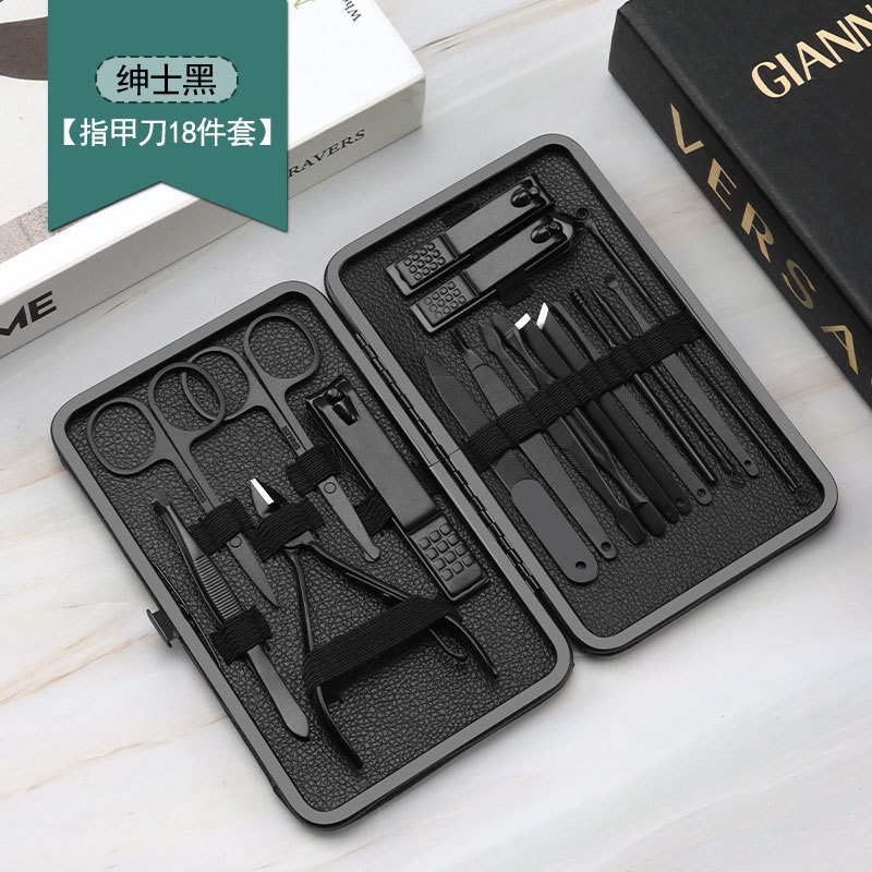 Estilo de calidad-conjunto Caballero Negro de 18 piezas