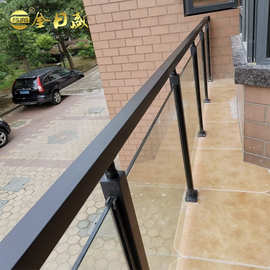 室内外不锈钢楼梯扶手护栏阁楼家用阳台围栏卡玻璃立柱栏杆批发