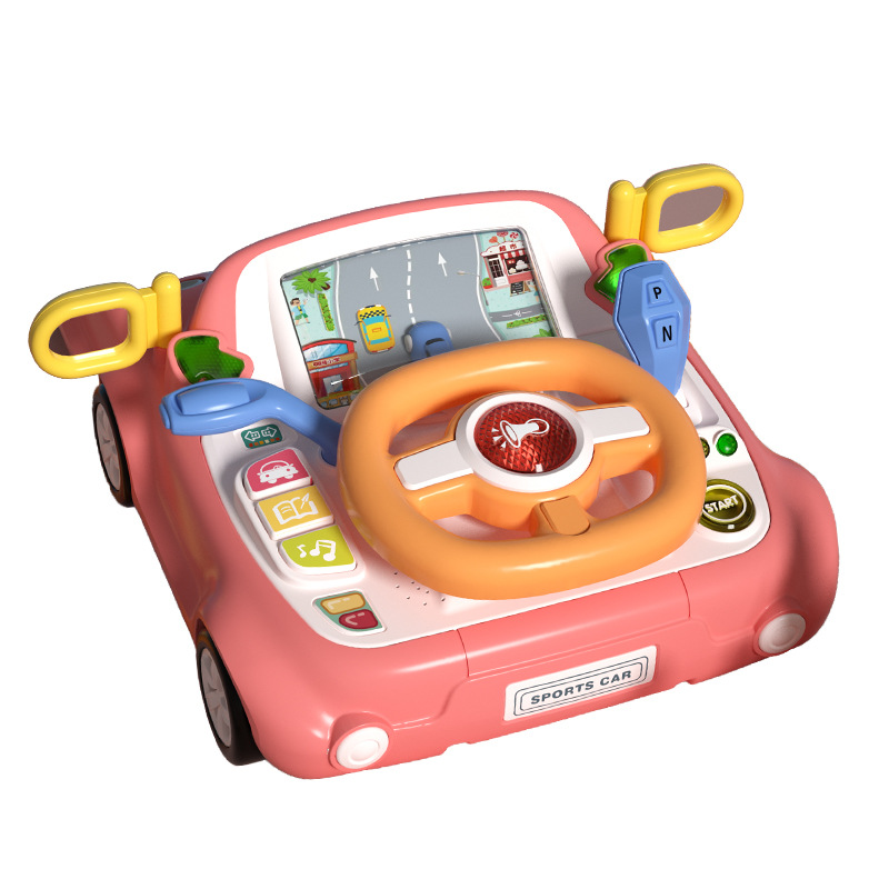 Nuevo producto volante de automóvil para niños simulación de juguete simulación conducción conducción multifuncional rompecabezas para bebés regalo de educación temprana image 6