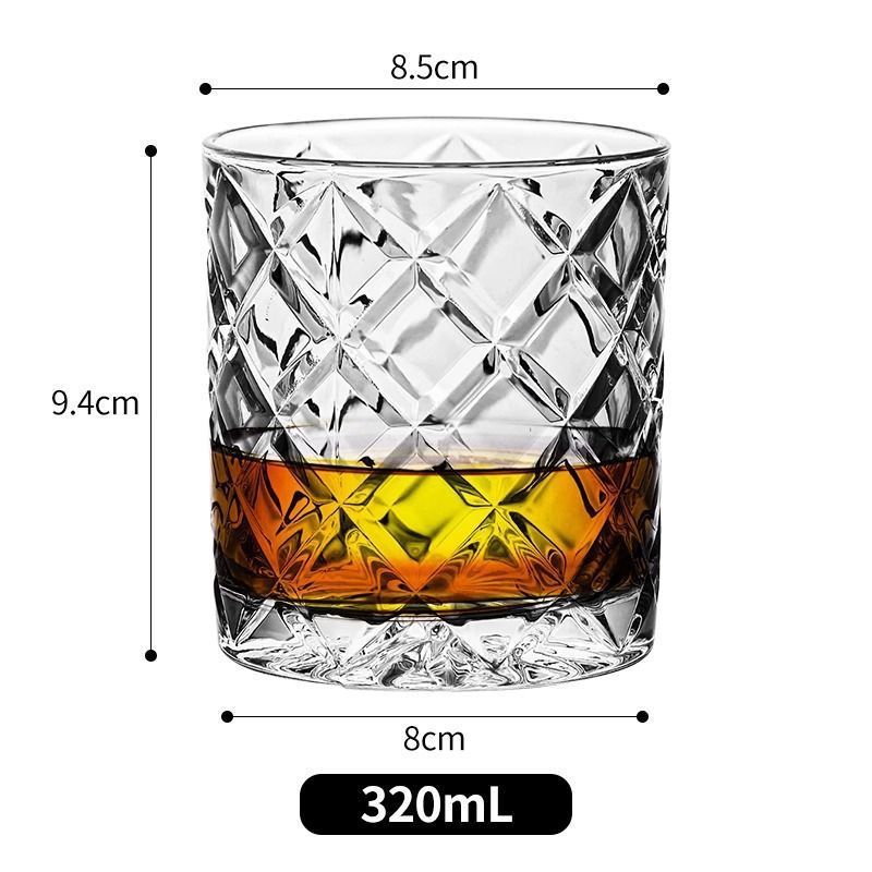 Vaso de whisky de cristal de copa de vino de estilo europeo copa de vidrio de copa de vino vino de copa de vino de bar fábrica