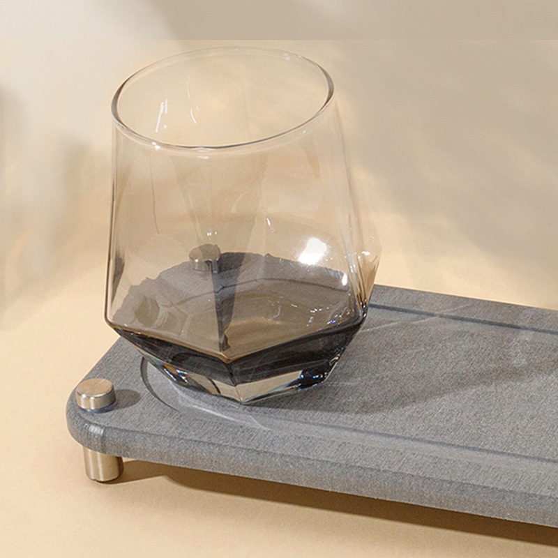 Amazon montaña de barro de diatomeas Montaña Rusa absorbente de secado rápido bandeja de diatomita almacenamiento rack placa Hotel baño portavasos