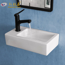 欧式简约风奶油色水泥洗手槽洗手池酒店民宿洗手间高级耐用艺术盆
