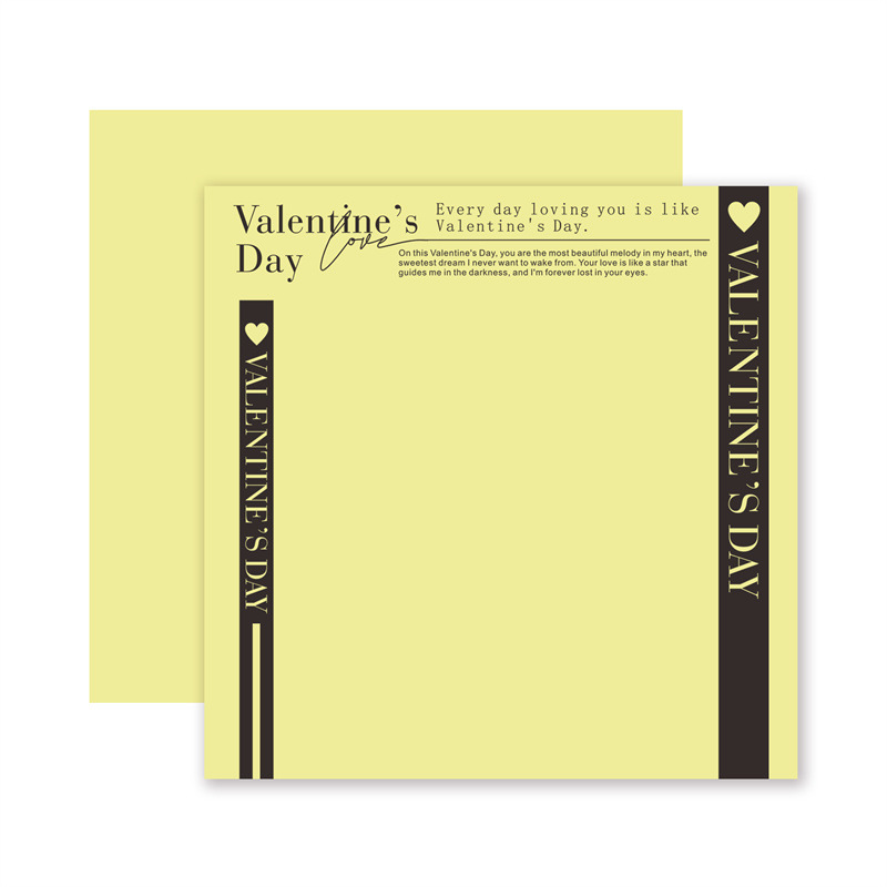 Fábrica de fiestas de flores Nuevo día de San Valentín papel de embalaje de flores de papel de embalaje de flores transfronterizas materiales floristas