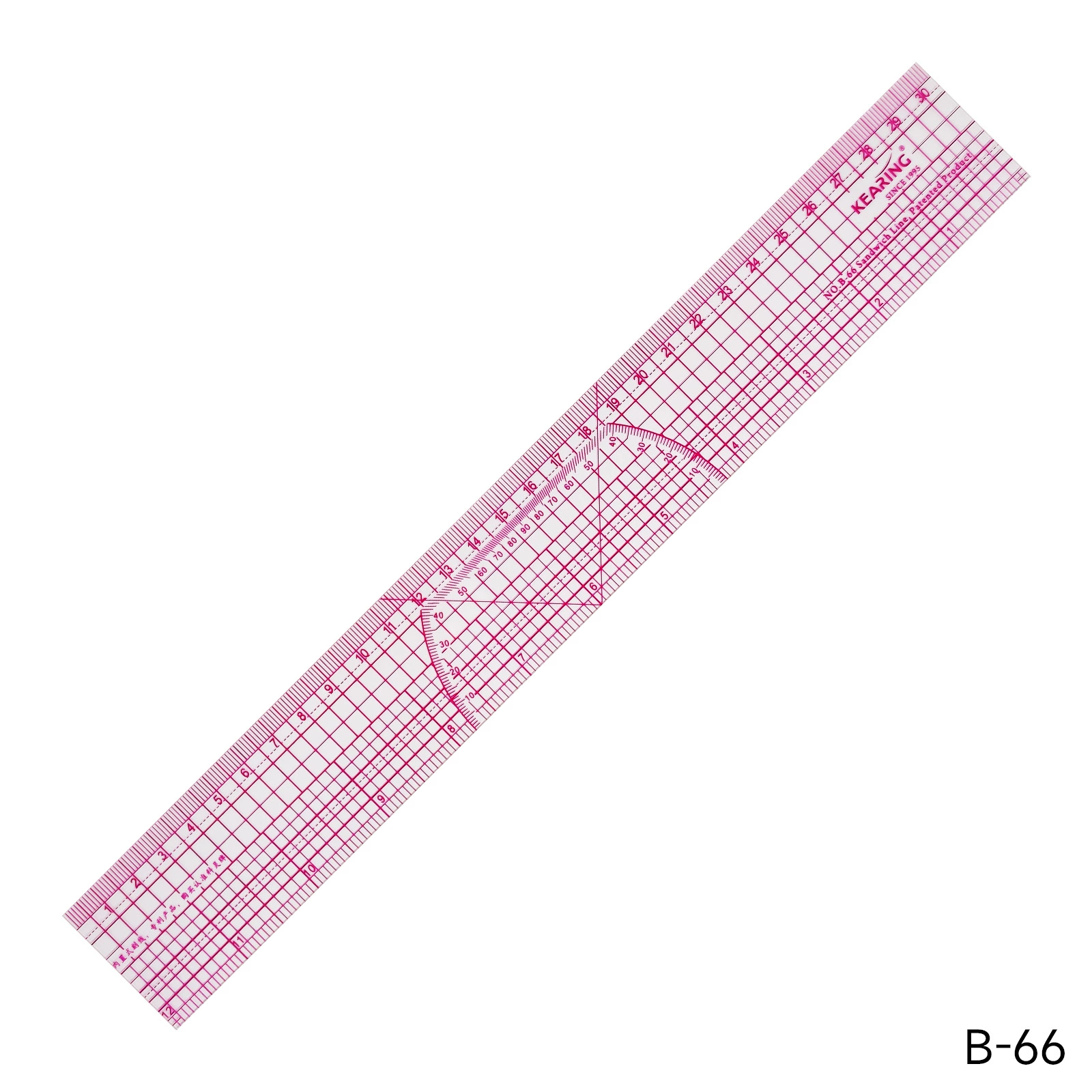 Keling placing ruler clothing pattern ruler plastic tailor ruler tailor tool square ruler sewing tool set