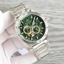 廠家熱賣站西阿加縷空全自動透視機械瑪尼男士手表精鋼時尚腕表