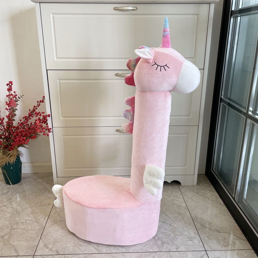 Milk Powder Canister Unicorn Stool Cover Set of Nine Milk Bottle Cans Transformed Children's Stool Cover Fabric with Super Soft Elasticity
