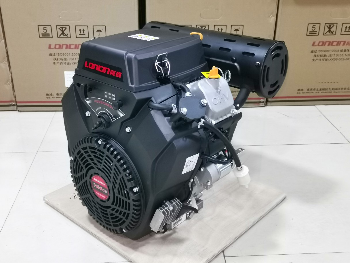 Longxin 764cc two-cylinder gasoline engine high pressure dredge cleaning machine ship machine 18kw 19 kW 27-30 horsepower