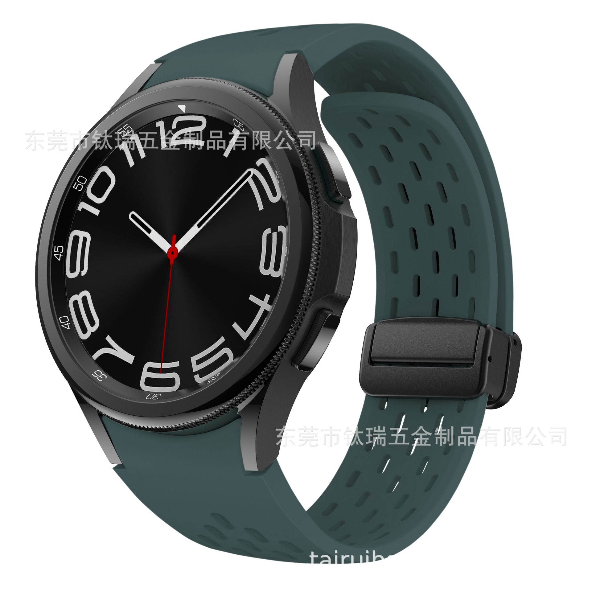 Adecuado para Samsung Galaxy watch6 correa de silicona malla transpirable watch6/5 magnética plegable hebilla Correa