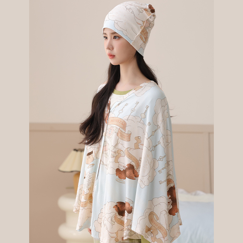 임산부용 수유냅킨, 노출방지 무화과잎, 수유커버, 봄여름 나들이용 다기능 통기성 숄