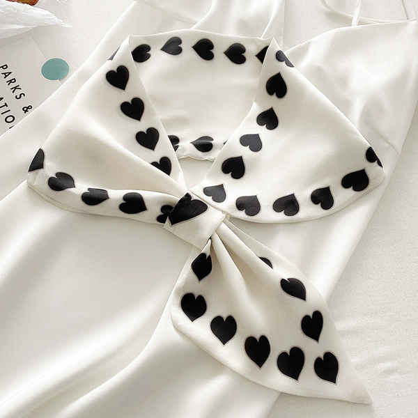 Peach Heart Edge-White Peach Heart Black (75 & Times; 15)