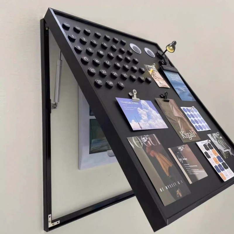 磁吸黑板电表箱遮丑神器配电箱遮挡装饰画免打孔新款冰箱贴展示板|undefined