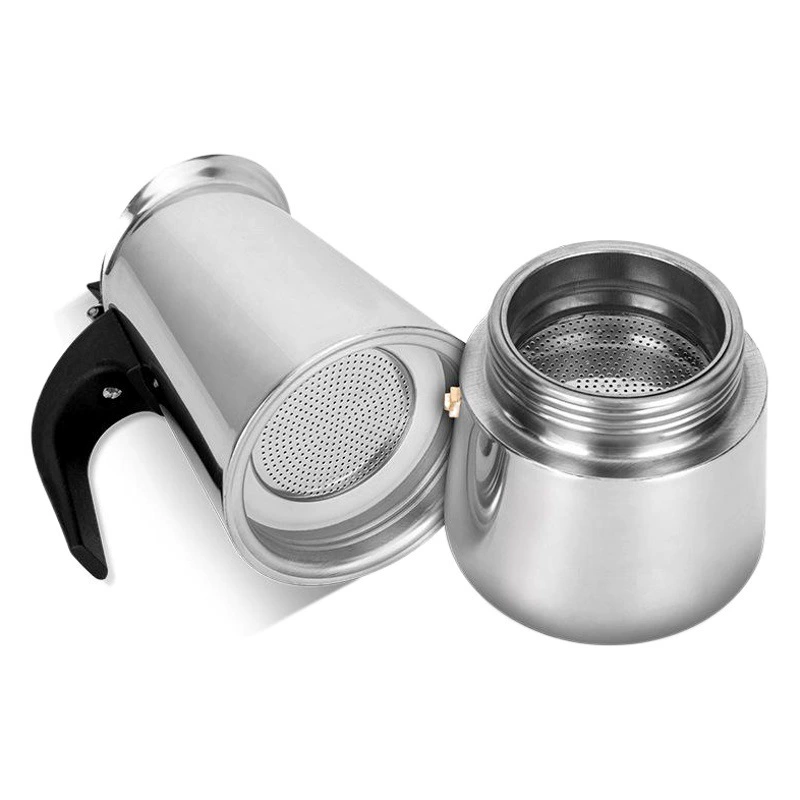 Трансграничная Горячая нержавеющая сталь мокко горшок Европейская чашка кофе портативный Электрический кофейник в наличии оптом