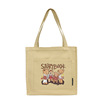 Fashionable shopping bag to go out suitable for men and women, linen bag, Korean style