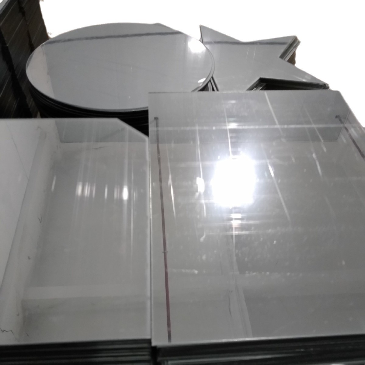 亚克力镜面板 银色镜面 反光镜片 塑料镜子  1,2,3,4,5mm