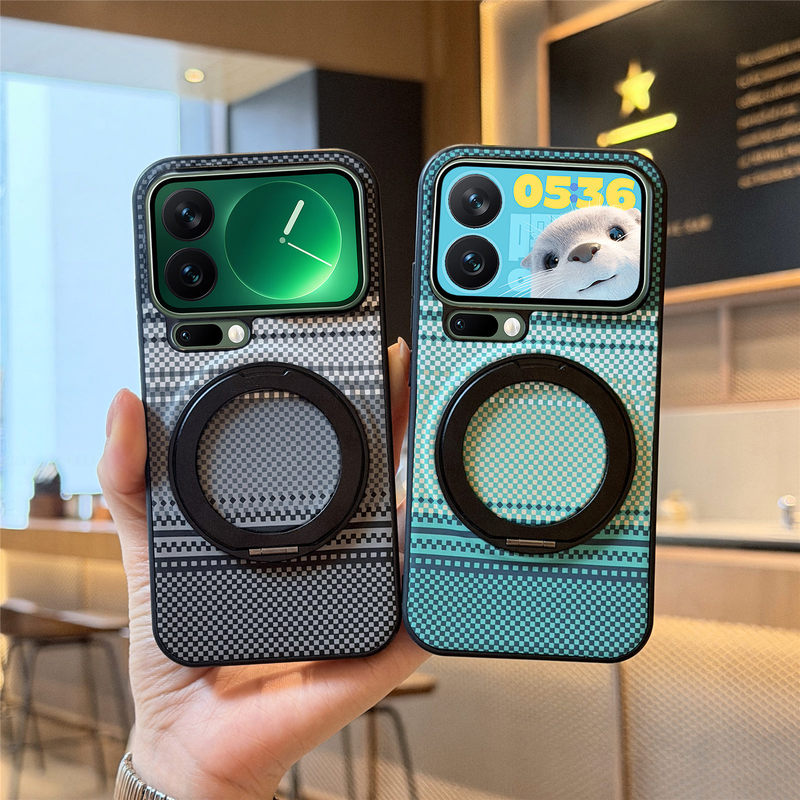 Suitable for Xiaomi 17Tpro Mobile Phone Case with Rotating Stand Turbo5 All-Inclusive Anti-Fall Protective Case for Redmi Note17