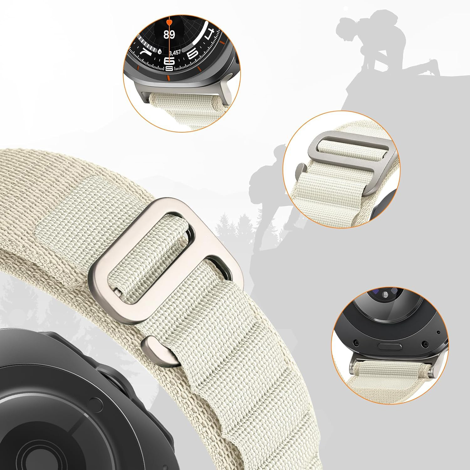 Aplicable a Apple Strap SE Alpine Ultra2 loop S11 / 10 / 9 / 8 / 7 / 6 nylon Smartwatch Strap image 3