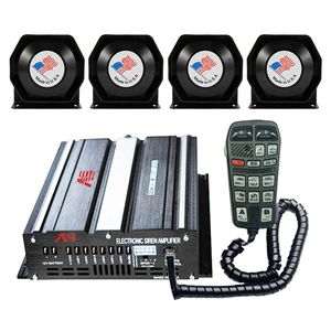 800W wired car siren and voice amplifier, 12V alarm, high-frequency speaker, A8R9-2 + octagonal horn
