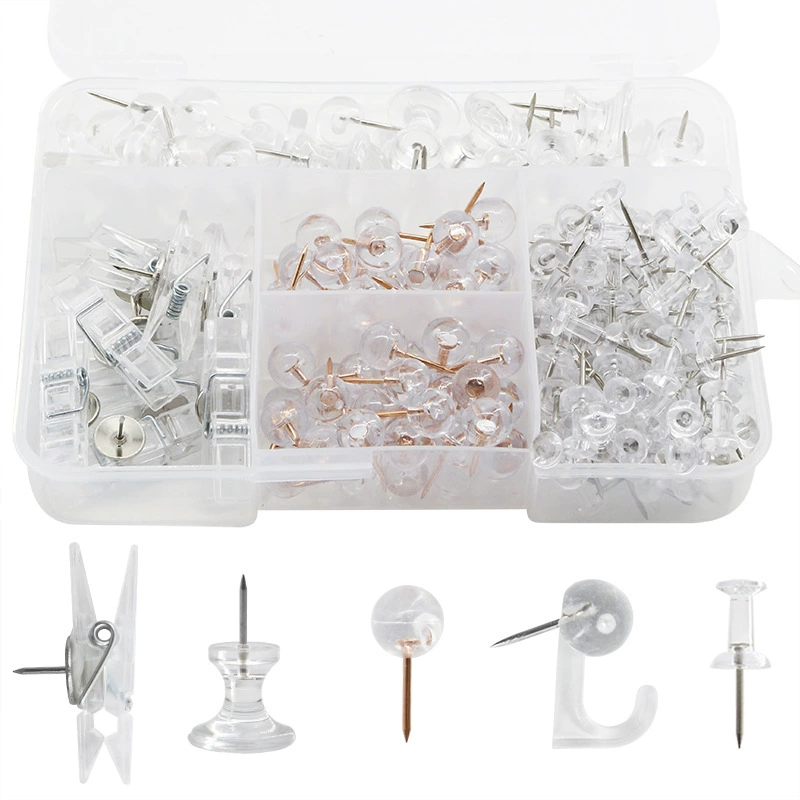 200 шт./Коробка офисная пробковая доска аксессуары гигантский I-контактный зажим канцелярская булавка доска объявлений нажимная булавка большой палец канцелярская булавка