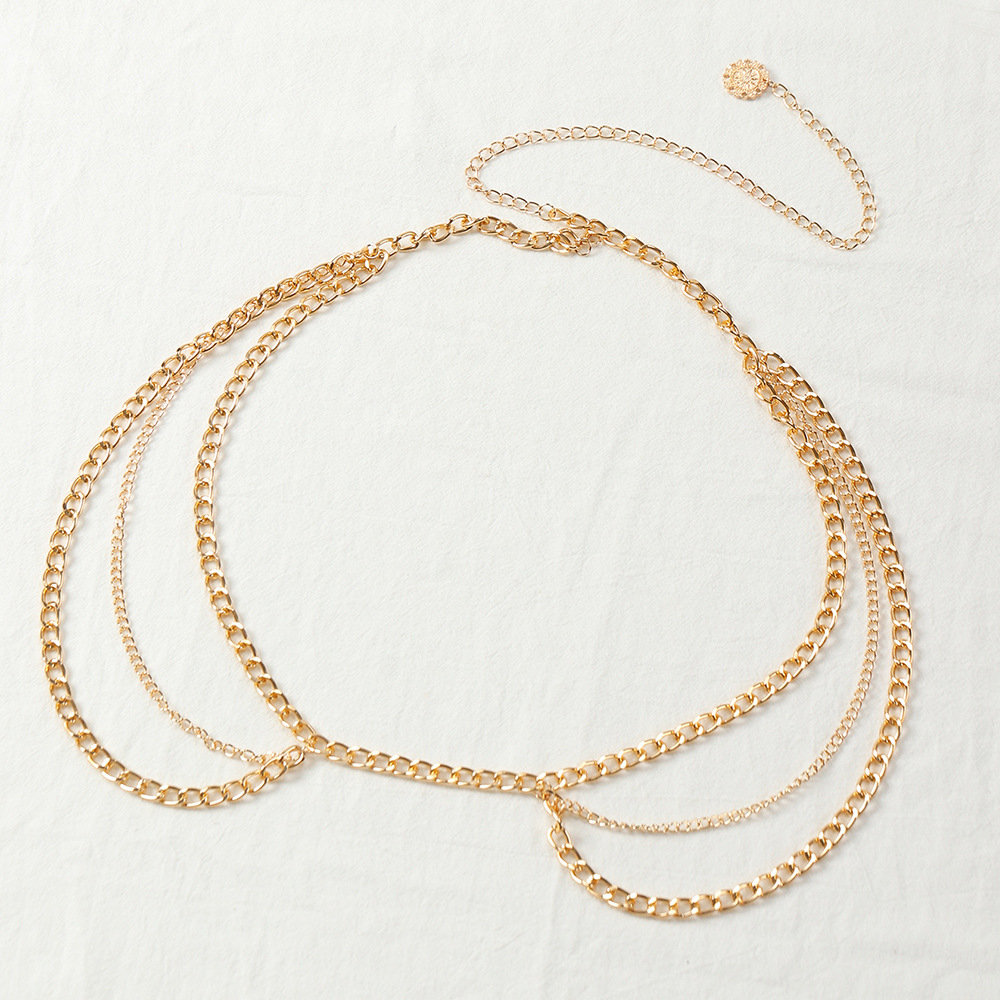 Wholesale Jewelry Simple Multi-layer Thick Waist Chain Nihaojewelry display picture 6