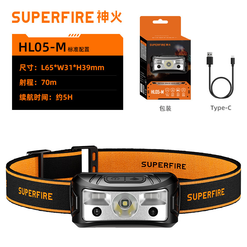 Shenhuo onda inducción faro LED fuerte luz al aire libre impermeable COB mini portátil recargable pesca faro al por mayor