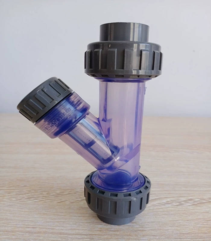 Liansu UPVC Прозрачный пластик ПВХ Труба Клей Вяжкий Фильтр Аксессуары Y-Тип фильтр Водопроводной фильтр Клапан