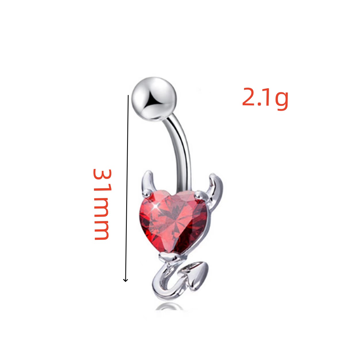 Pointed titanium steel lip stud product view