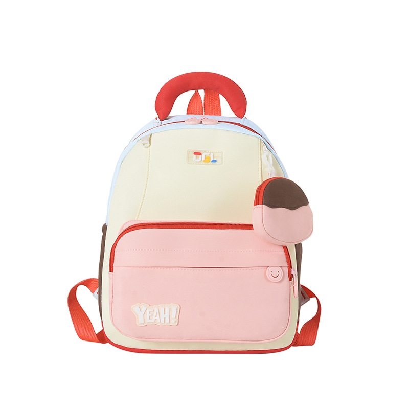 Mochila de clase de estudiantes de primaria de gran capacidad, nueva mochila coreana para niños y niñas, mochila infantil de color contrastante de moda transfronteriza