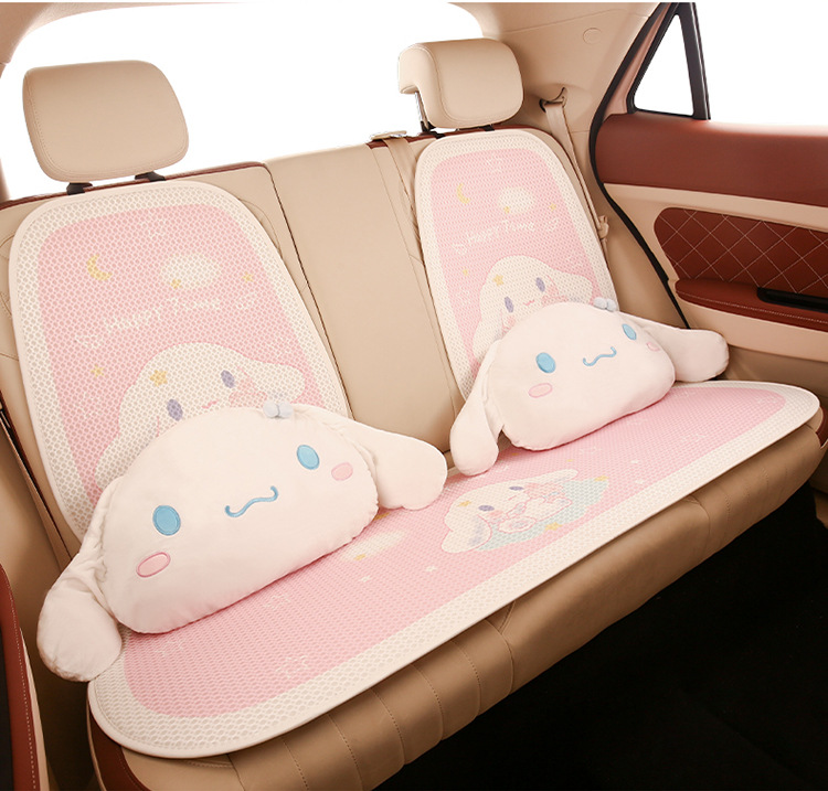 2024 Cartoon Car Cushion Four Seasons Universal Car Summer Cushion Yugui Dog Cute Ladies Breathable Seat Cover