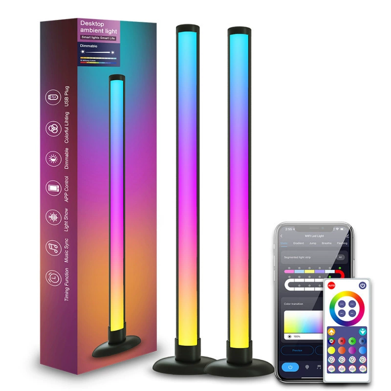 Музыкальная светильник-подсветка LED Bluetooth атмосфера, граффити настольная прикроватная лампа, Wi-Fi фантазийный торшер