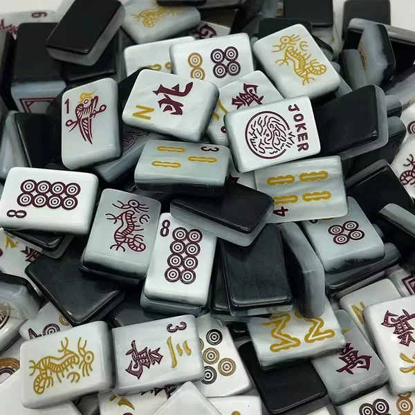 (24-hour direct delivery) Supply of foreign trade mahjong, black and white pearl mahjong, American mahjong, Asian mahjong