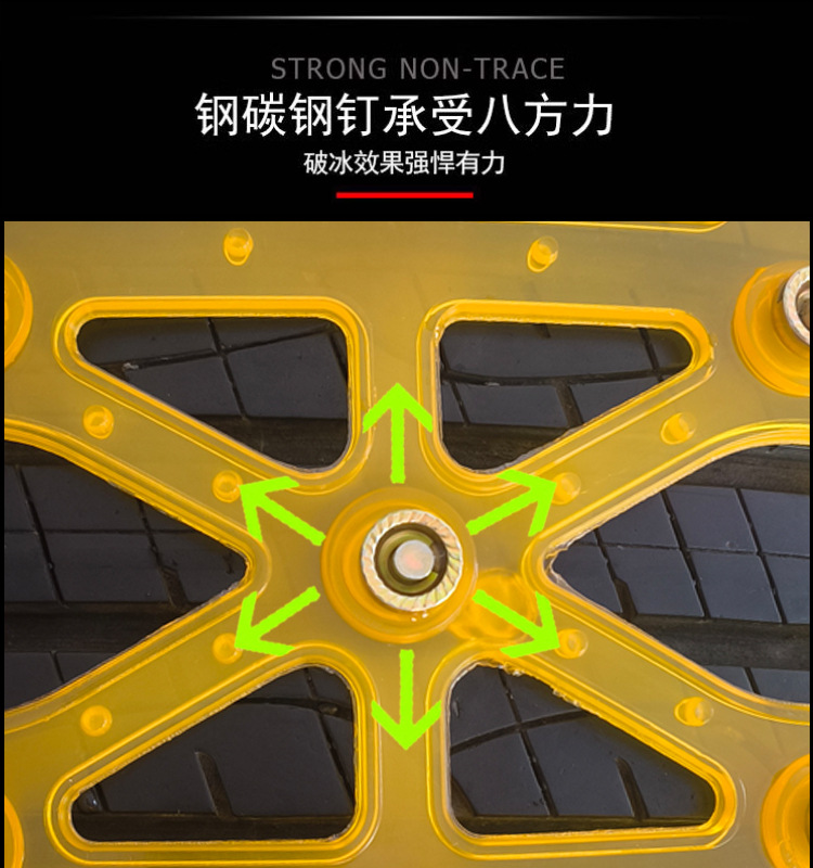 Car Tire Anti-Skid Chains, Rubber Anti-Skid Chains, Full Coverage, Winter Use, Suitable for Sedans, Vans, and Off-Road Vehicles, Thickened Oxford Material