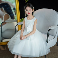 女童連衣裙夏裝中大童公主裙洋氣蓬蓬紗裙兒童背心裙女孩夏季裙子