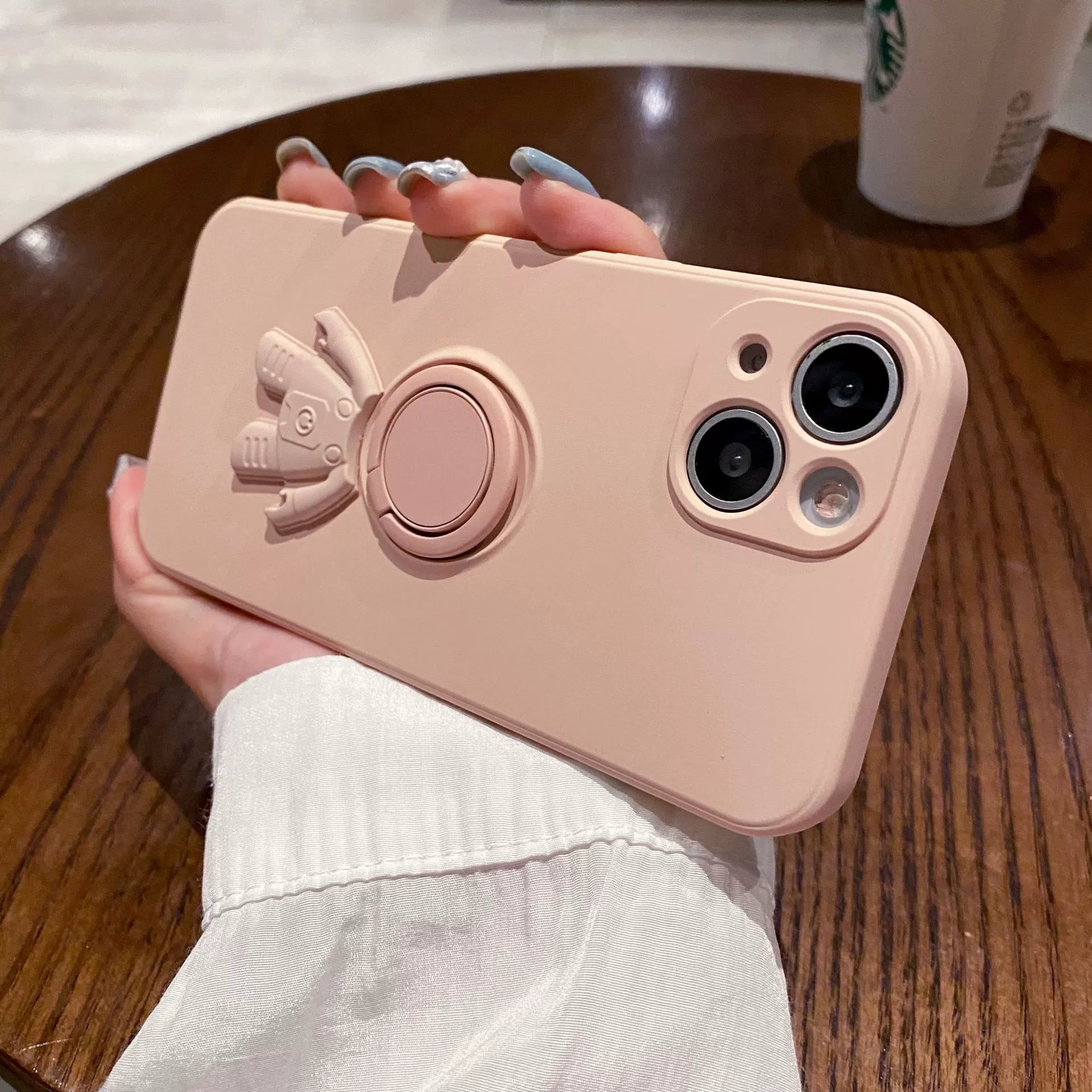Совместимый iPhone 15 Apple, космическая трубка, чехол, силиконовый астронавт, защитный чехол, 15 Pro Max, iphone