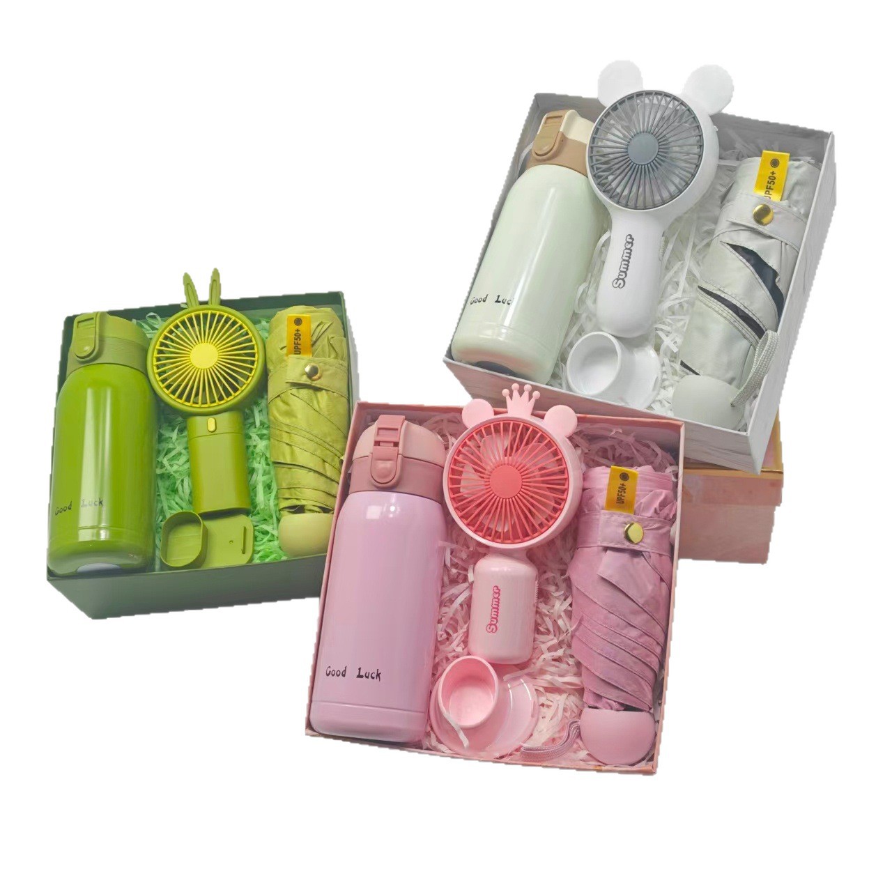 Caja de regalo fresca de verano, regalos prácticos para clientes, regalos prácticos para actividades de apertura, regalos pequeños para banquetes de graduación
