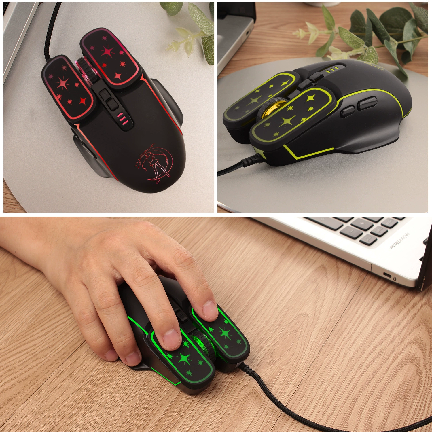 [Звёздная лунная богиня мышь Гульня мышы 7200DPI игровая мышь MOUSE MICE]