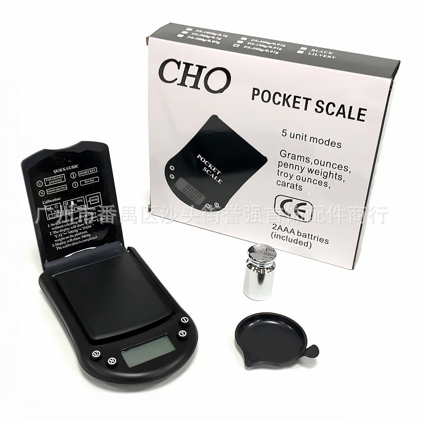 CHO电子秤 精密手掌秤 金银珠宝口袋称 贵金属专用小型电子秤具