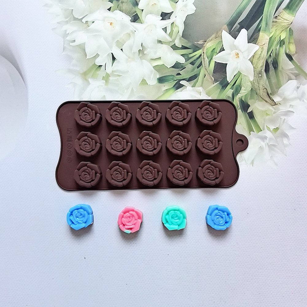 15 litros de chocolate estereoscópico rosa 679 molde de silicona dulces pudín molde de postre pastel para hornear