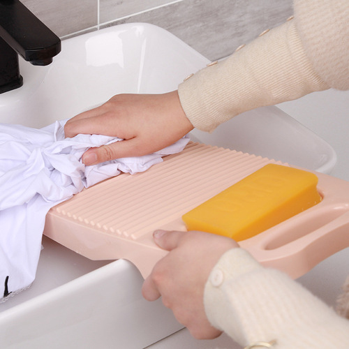 Washboard large household washboard thickened plastic laundry pad non-slip hand washboard stamped clothesboard