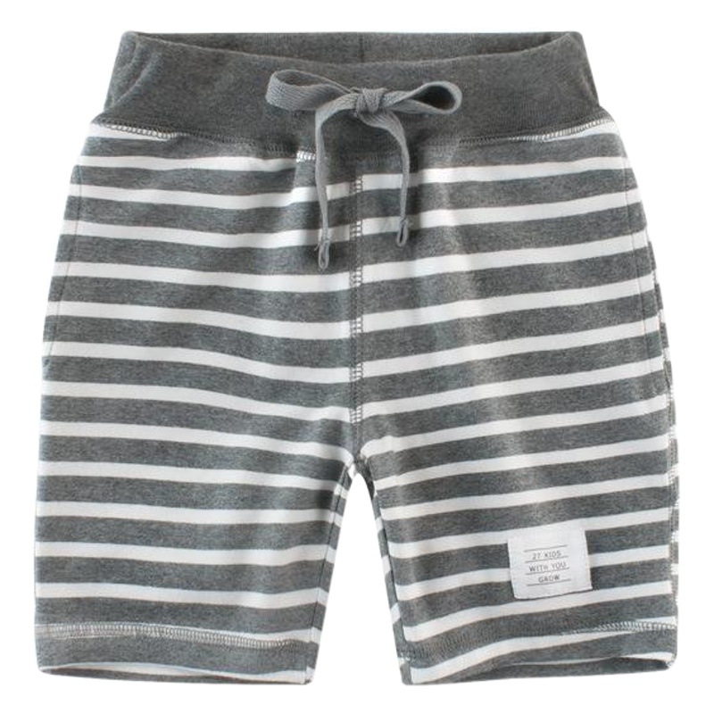 27 niños estilo coreano ropa para niños verano nuevos pantalones para niños pantalones medios para hombres pantalones quinto bebé rayas suministro de primera mano