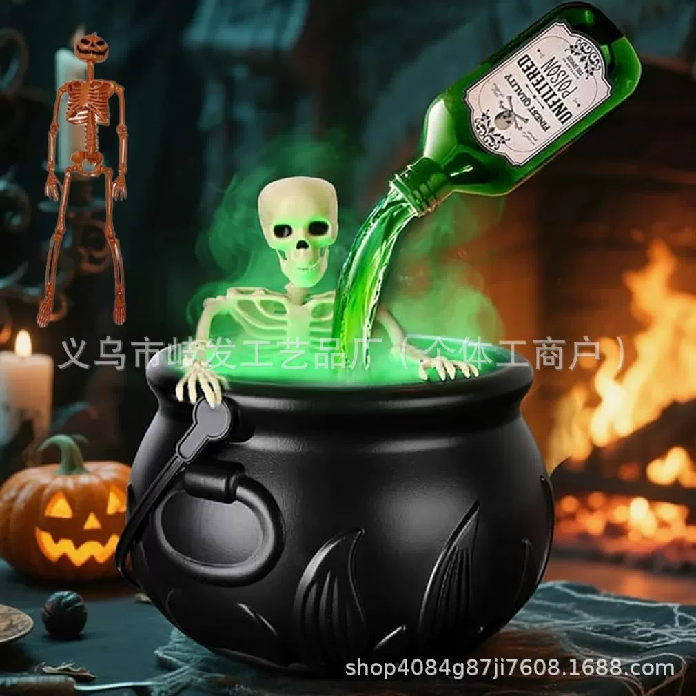 Самые популярные украшения для Хэллоуина от Amazon: подарок на Хэллоуин для дома, ведро ведьмы с пламенем
