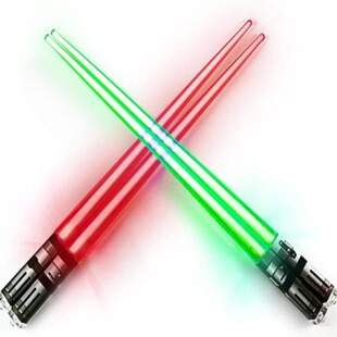 Luminous chopsticks [LOGO Design] flashing light chopsticks fluorescent stick colorful 9-color chopsticks concert chopsticks party